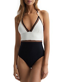 REISS - Ray Colorblock One Piece Swimsuit