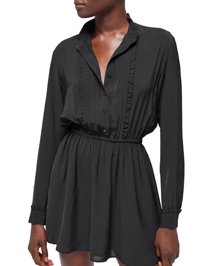 The kooples online pleated shirt dress