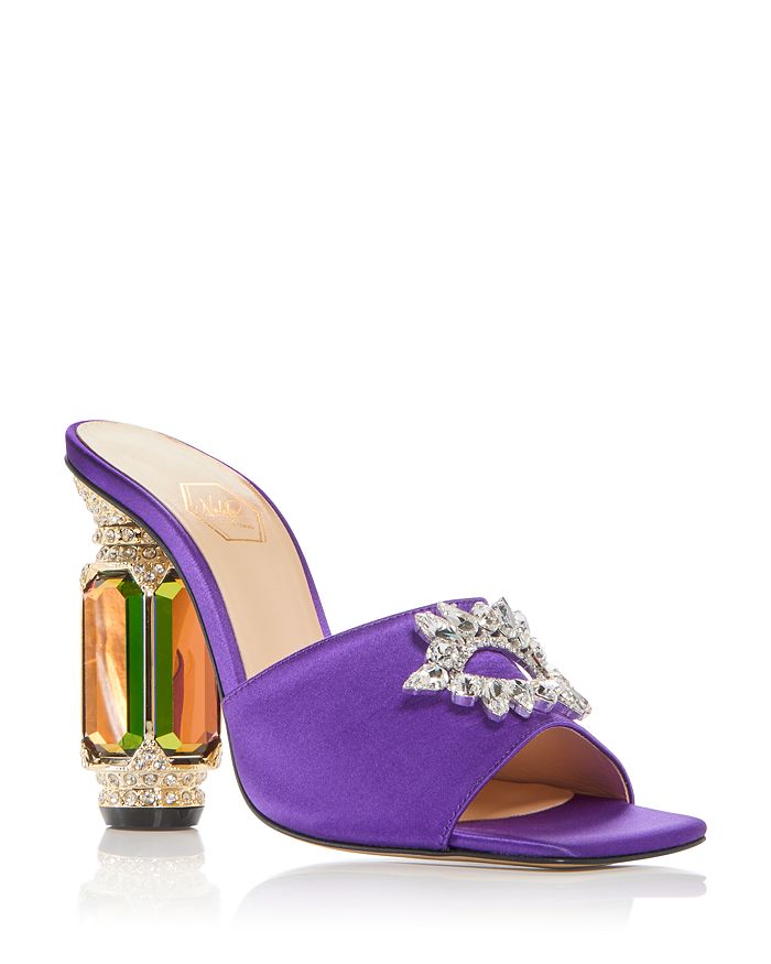 Nalebe Women's Aurum Embellished High Heel Slide Sandals | Bloomingdale's