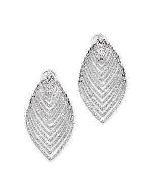 Bloomingdale's Diamond Multirow Statement Drop Earrings In 14k White Gold, 2.50 Ct. T.w.