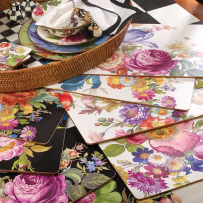 Flower Market Cork Back Placemats, Set of 4