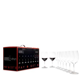 Riedel Vinum Cabernet Glasses, Buy 6 Get 8 | Bloomingdale's