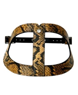 Embossed Leather Adjustable Dog Harness