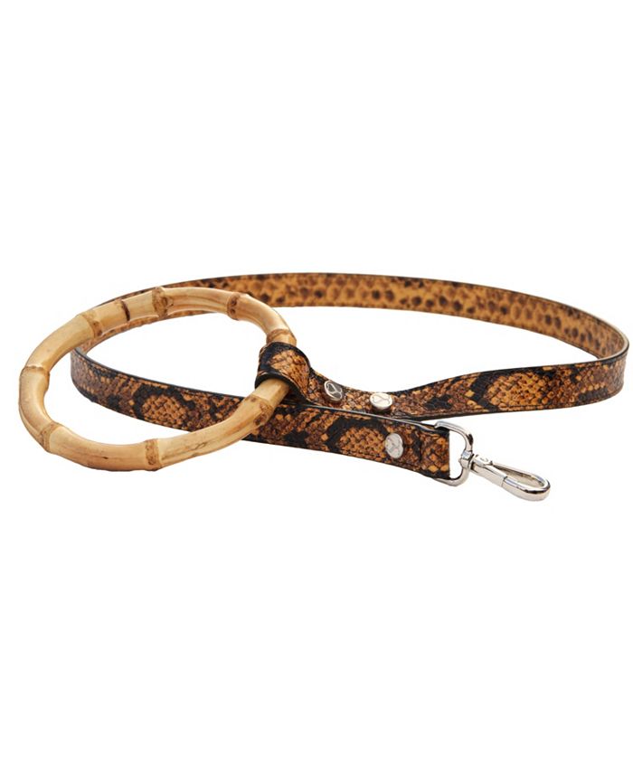 Bamboo dog hotsell collar with handle