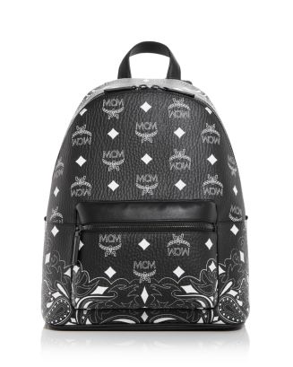 Mcm Medium Stark bandana-print Backpack - Black