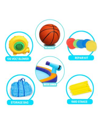 Bounce Slide Water Park with Water Cannon - Ages 5-12