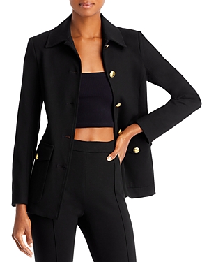 ROSETTA GETTY BUTTON FRONT TAILORED JACKET