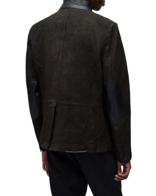 ALLSAINTS Survey Regular Fit Leather Blazer | Bloomingdale's