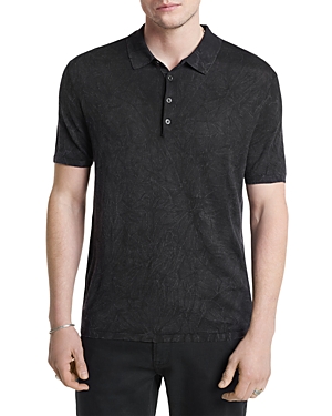 Shop John Varvatos Chatham Regular Fit Polo Shirt In Black
