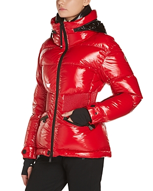 Shop Moncler Rochers Puffer Jacket In Dark Red