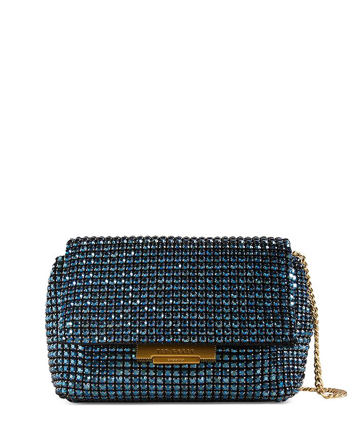 Gliters Crystal Mini Cross Body Bag Gold