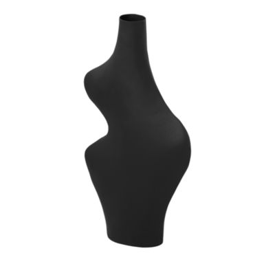 Tarri Black Steel Vase