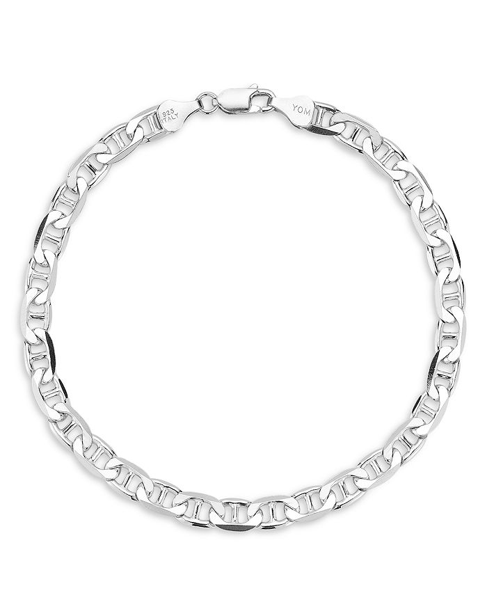 Milanesi And Co Sterling Silver 6mm Mariner Link Chain Bracelet ...