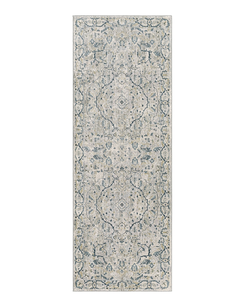 Surya Brunswick Bwk-2312 Runner Area Rug, 2'7 X 7'3 In Blue/beige