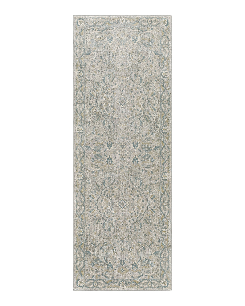 Surya Brunswick Bwk-2312 Runner Area Rug, 2'7 X 10' In Sage/beige