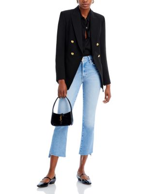 The Insider High Rise Crop Step Fray Bootcut Jeans in Limited Edition