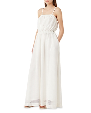 Armani Collezioni Emporio Armani Sleeveless Maxi Dress In Off White