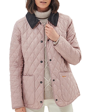 Barbour Annandale Diamond Quilted Jacket In Gardenia