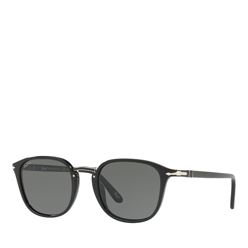 Persol 53mm Polarized Phantos Sunglasses In Black/gray Polarized Solid