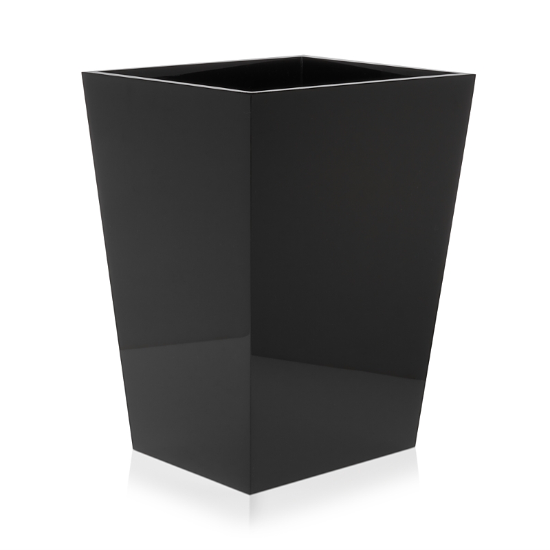 Mike And Ally Ice Wastebasket & Liner In Black Ice