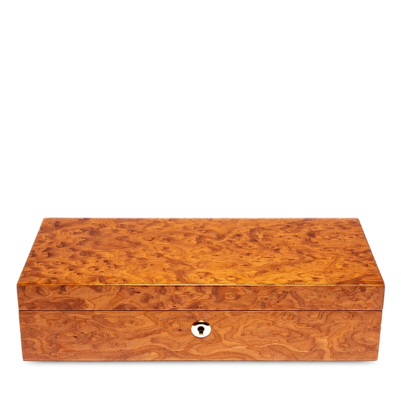 Rapport London Heritage Five Watch Box In Burr Walnut
