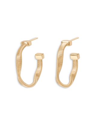 Marco Bicego - 18K Yellow Gold Marrakech Wavy Medium Hoop Earrings