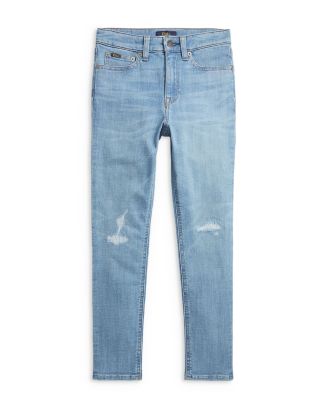Ralph Lauren Girls' Tompkins Distressed Skinny Fit Jeans - Little Kid ...