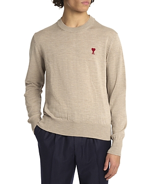 Ami Alexandre Mattiussi Ami De Coeur Crewneck In Champagne