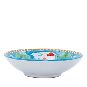 Vietri Campagna Mucca Large Serving Bowl In Blue