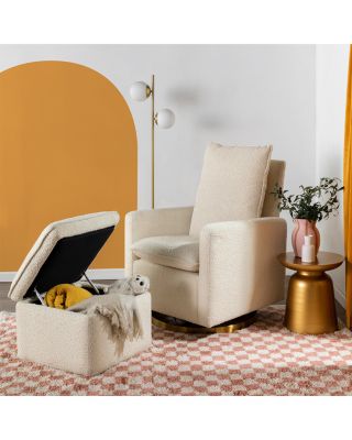 Cali Storage Ottoman in Boucle
