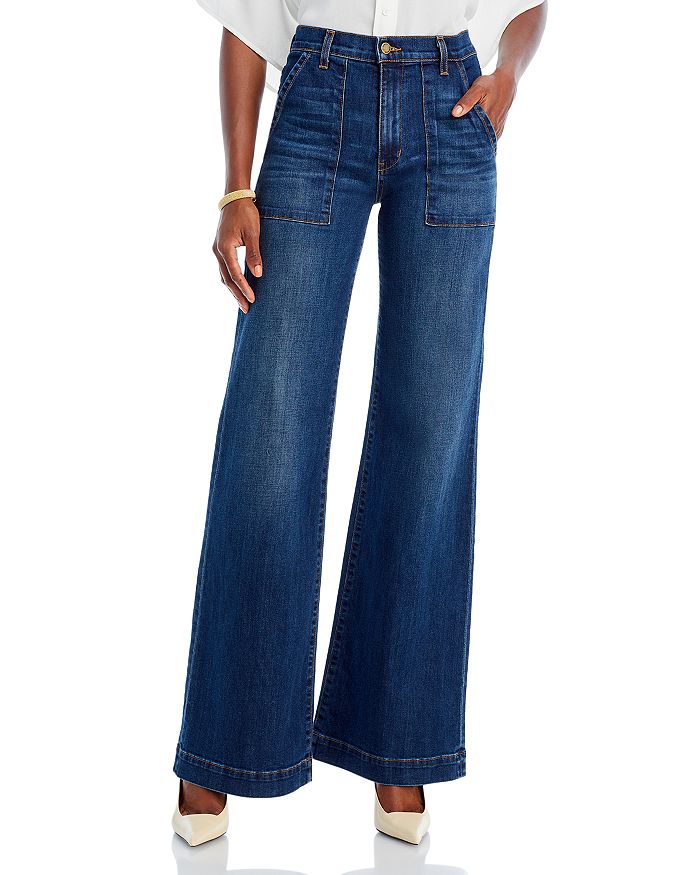 Ramy Brook Clifford Wide Leg Jeans in Medium Wash | Bloomingdale's