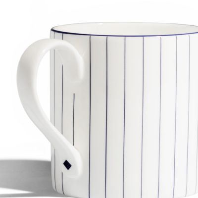 Pinstripe Cobalt Large Mug, Set of 2