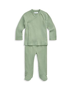 Ralph Lauren - Boys' Ribbed Cotton Top & Footed Pants Set - Baby
