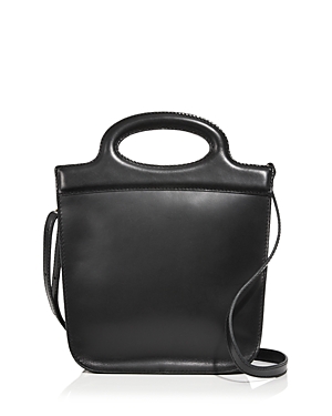 Madewell Toggle Leather Top Handle Bag In True Black