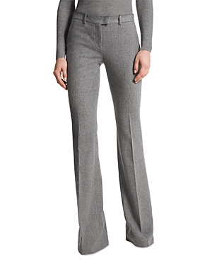 Michael Kors Collection Carolyn Wool-blend Pant In Banker Melange