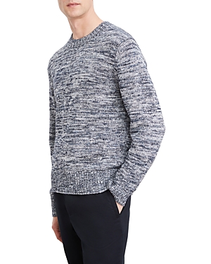 Vince Men's Tricolor Marled Crewneck Sweater In Coastal Co