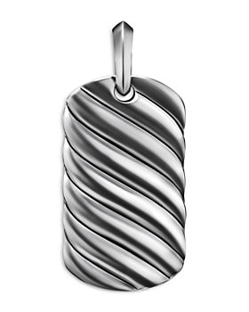 David Yurman - Sculpted Cable Tag in Sterling Silver