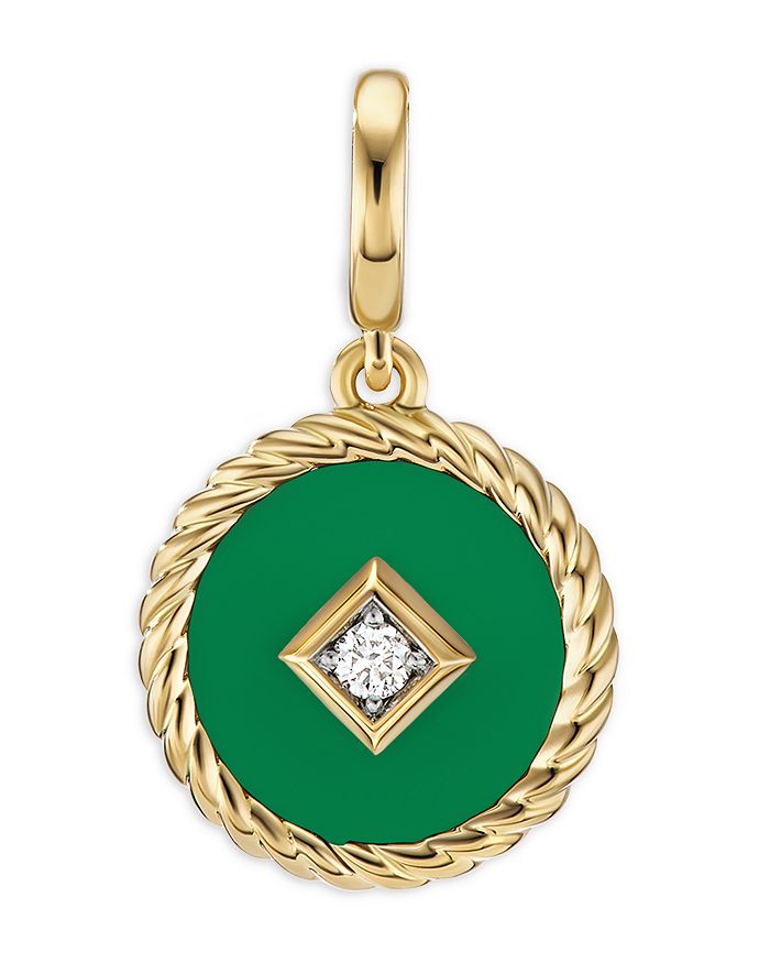 David Yurman Cable Collectibles Enamel Charm with Diamond Bloomingdale's