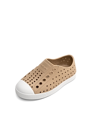 Native Unisex Jefferson Waterproof Slip On Sneakers - Toddler, Little Kid, Big Kid In Flax Tan/shell White