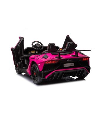 24V Lamborghini Aventador with Brushless Motor plus Differentia 2 Seater Ride-on Car - Ages 6-12
