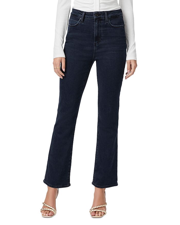 Paige Claudine High Rise Ankle Flare Jeans In Aster