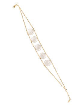 Bloomingdale's - Cultured Freshwater Pearl Double Strand Bracelet in 14K Yellow Gold