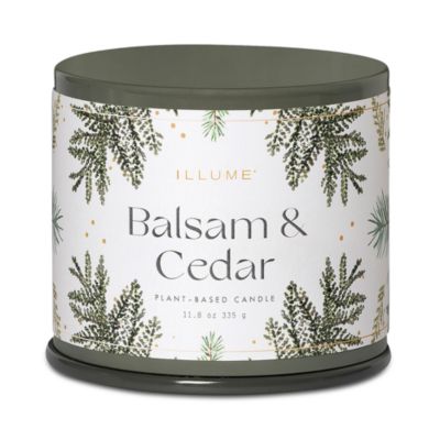 Illume Balsam & Cedar Vanity Tin Candle, 11.8 oz.