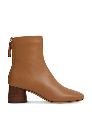 Shop Mansur Gavriel Mansur Gravriel Women's Glove Zip Square Toe Boots In Caramel