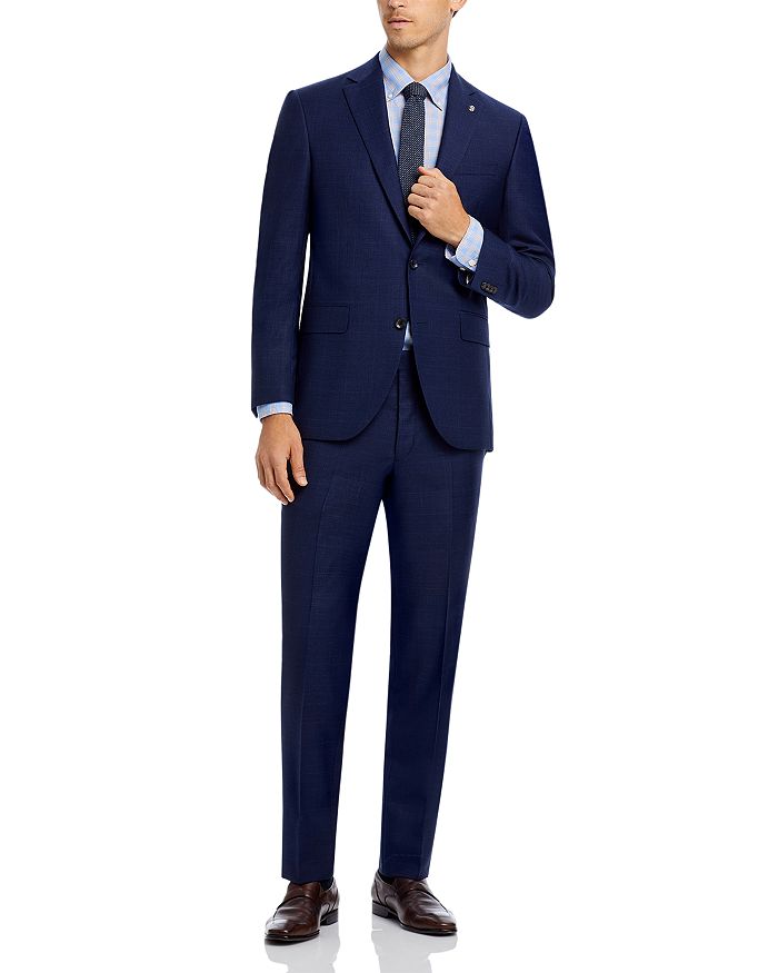 Jack Victor Napoli Crepe Weave Plaid Regular Fit Suit | Bloomingdale's