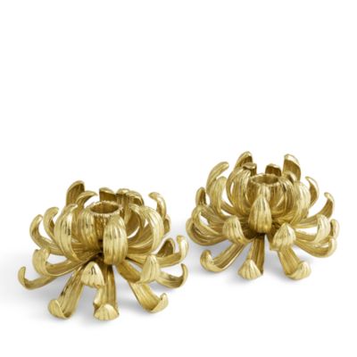 Dahlia Candle Holders, Set of 2