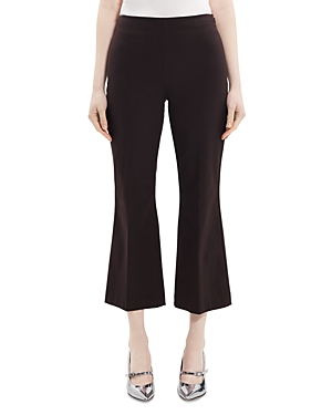 Theory Cropped Kick Pants In Mink