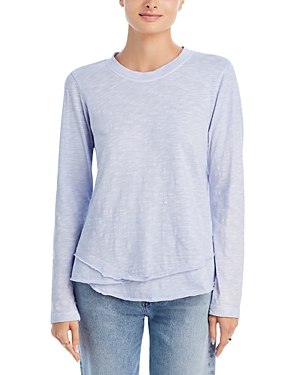Wilt Mock Layer Tee In Periwinkle