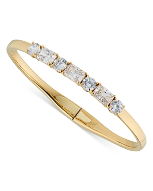Nadri A La Carte Mixed Stone Bangle Bracelet In Rhodium Plated Or 18k Gold Plated
