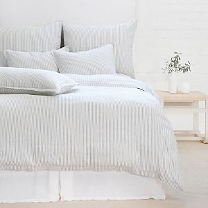 Pom Pom At Home Connor Denim Duvet In Ivory/denim